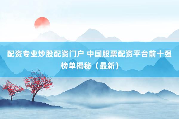 配资专业炒股配资门户 中国股票配资平台前十强榜单揭秘（最新）