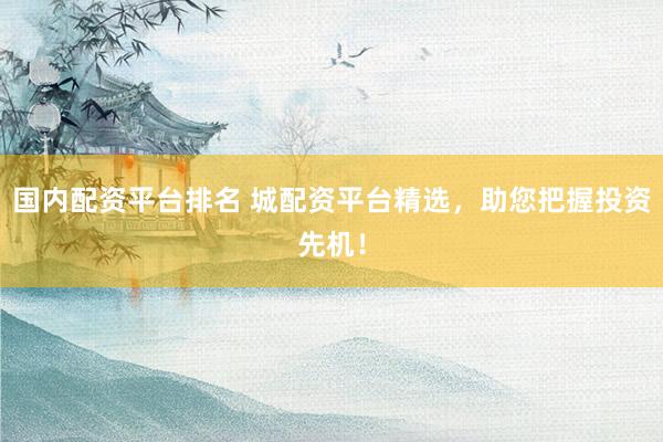 国内配资平台排名 城配资平台精选，助您把握投资先机！