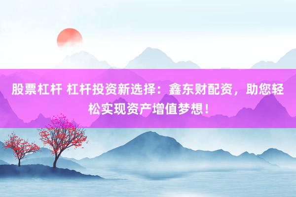 股票杠杆 杠杆投资新选择：鑫东财配资，助您轻松实现资产增值梦想！
