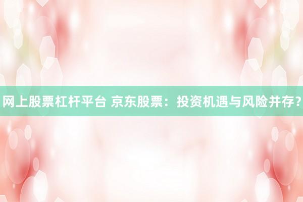 网上股票杠杆平台 京东股票：投资机遇与风险并存？
