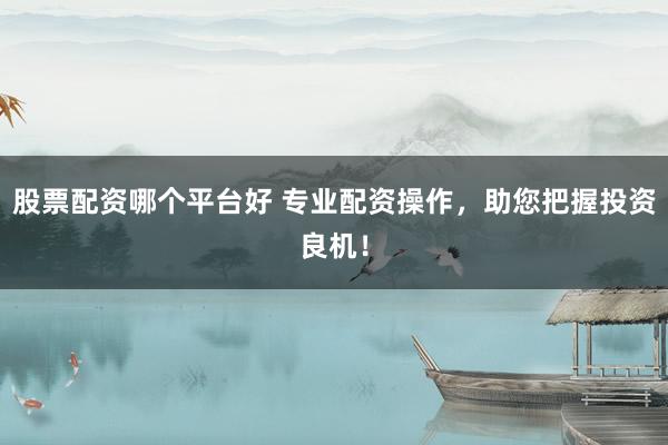 股票配资哪个平台好 专业配资操作，助您把握投资良机！