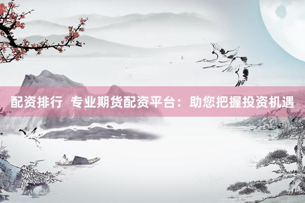 配资排行  专业期货配资平台：助您把握投资机遇