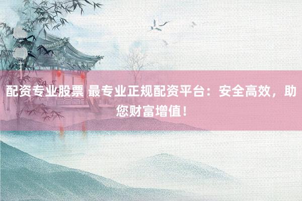 配资专业股票 最专业正规配资平台:安全高效,助您财富增值!