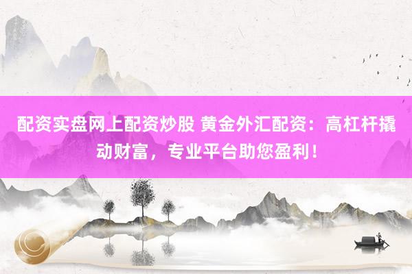 配资实盘网上配资炒股 黄金外汇配资：高杠杆撬动财富，专业平台助您盈利！