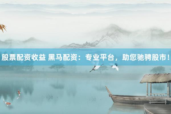 股票配资收益 黑马配资：专业平台，助您驰骋股市！